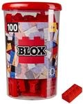 Simba 104118905 - Blox, 100 rote Bausteine f&uuml;r Kinder ab 3 Jahren, 8er Steine,