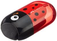 FABER-CASTELL - Doppelspitzdose K&auml;fer inkl. Radiergummi