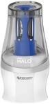 Westcott E-55051 00 iPoint HALO batteriebetriebener Anspitzer, Wei&szlig;/Blau
