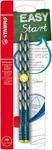 STABILO - Schmaler Dreikant-Bleistift - Linksh&auml;nder - EASYgraph S | petrol, 2er
