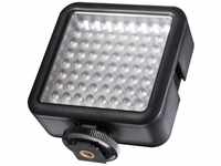 Walimex Pro LED64 LED-Videoleuchte (Dimmbar) für Aktion Kamera, Camcorder und...
