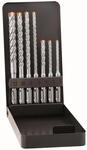 Alpen SDS-plus Hammerbohrerset FORCE X KM 7 mit Metallkassette (7-tlg, 4 Schneiden,