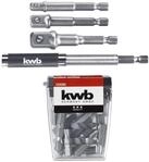 kwb 23-teiliges Bit-Set inkl. Stecknuss-Adapter und Bithalter 80 mm/Verl&auml;ngerbar auf