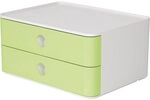 HAN SMART-BOX ALLISON, kompakte Design-Schubladenbox mit 2 Schubladen, hochgl&auml;nzend