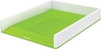 Leitz Briefkorb A4, Zweifarbiges Design, Wei&szlig;/Gr&uuml;n, Duo Colour, WOW, 53611054