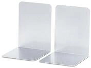 MAUL Buchst&uuml;tze aus Aluminium (2er Pack) 10x10x13cm | B&uuml;cherhalter, Organizer f&uuml;r