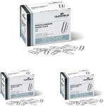 Durable Briefklammern, 26 mm, 1000 St&uuml;ck, verzinkt, 120725 (Packung mit 3)