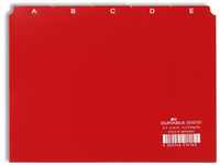 Durable Leitregister A - Z (A5 quer) 1 Stück, rot, 365003