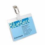 Durable Namensschild (mit Clip, 60 x 90 mm, Kunststoff) Packung &agrave; 25 St&uuml;ck,