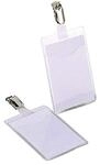 Durable Namensschild (mit Clip, 90 x 60 mm, Kunststoff) Packung &agrave; 25 St&uuml;ck,