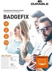 Durable Selbstklebe-Namensschild Badgefix, 40 x 75 mm, wei&szlig;, 240 St&uuml;ck f&uuml;r