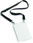 Durable Event-Namensschild A6 mit Textilband Duo, 10 St&uuml;ck, schwarz, 852501