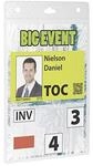 Durable Event-Namensschild A6, 20 St&uuml;ck, transparent, 852619