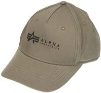 Alpha Industries Herren Cap Unisex Basecap Baseballkappe, Dark Green, Einheitsgr&ouml;&szlig;e