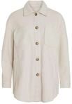 Vila Damen Vikimmi Shirt L/S Jacket - Noos, Super Light Natural Mel, S EU