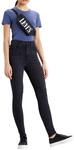 Levi's Damen Mile High Super Skinny Jeans , Black Ground , 24W / 32L