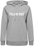 hummel Damen Kapuzenpullover HMLGO COTTON LOGO HOODIE, Grau Melange, 2XL, 203517-2006