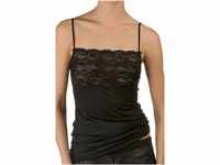 CALIDA Damen Unterhemd Sensual Secrets, schwarz Dekolleté Spaghetti-Top aus