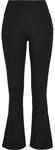 Urban Classics Ladies Organic Interlock Bootcut Leggings Black 3XL