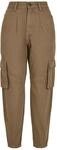 Urban Classics Damen Ladies Ballon Fit Cargo Twill Pants Freizeithose, Khaki, 30W EU