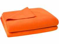 Zoeppritz Decke in der Farbe: Orange, aus 65% Polyester, 35% Viscose...