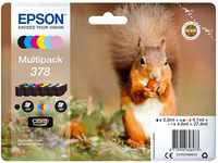 Epson 378 Squirrel Original Multipack, 6-Farben-Tintenpatronen, Claria Photo HD...