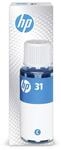 HP 31 Cyan Original Tintenflasche | Tinte f&uuml;r HP Smart Tank 300, 400, 500, 600,