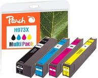 Peach H913/973 Spar Pack Druckerpatronen XL (BK, C, M, Y) ersetzt HP No. 973X,