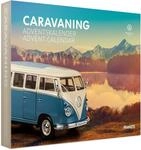 FRANZIS 55115 - Caravaning Adventskalender, VW Bulli T1 Metall Modellbausatz im