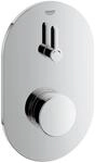 GROHE Eurosmart CS Selbstschluss-Brausebatterie mit Mischung, Fertigmontage-Set