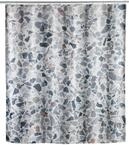 WENKO Duschvorhang Terrazzo, Textil-Vorhang f&uuml;rs Badezimmer, mit Ringen zur