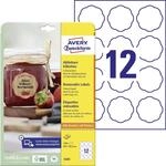 AVERY Zweckform Marmeladenetiketten Art. 5085 (120 Aufkleber abl&ouml;sbar, 60x59,5mm auf