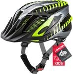 Alpina Kinder 2.0 Fahrradhelm, Schwarz/Grau/Neon, 50-55