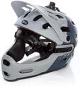 Bell Unisex &ndash; Erwachsene SUPER 3R MIPS Fahrradhelm, downdraft mat Grey/Gunmetal, L