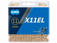 KMC Unisex – Erwachsene Ti-N X11EL 11-Fach Kette 1/2" x11/128, 118 Glieder,...