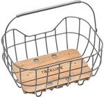 Racktime Unisex &ndash; Erwachsene Baskit Breeze Fahrradkorb, Silber, 1size