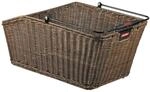 KLICKfix Unisex &ndash; Erwachsene Hinterradkorb-2128051940 Hinterradkorb, braun,44 x 28