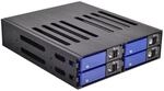 Fantec Laufwerksgeh&auml;use MR-SA1041 (SAS & SATA 1x 13,34cm (5,25 Zoll) 4X 6,35cm...