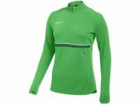 Nike Damen Women's Academy 21 Drill Top, LT Green Spark/White/Pine Green/White,