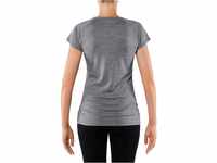 FALKE Damen Silk Wool W S/S Baselayer Shirt, Grau (Grey-heather 3757), L EU