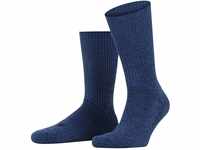 FALKE Unisex Socken Walkie Ergo U SO Wolle einfarbig 1 Paar, Blau (Light Denim 6660),