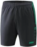 JAKO Herren Shorts Competition 2.0, Anthrazit/T&uuml;rkis, S
