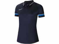 Nike Dri-FIT Academy Women's Soccer Polo, obsidian/white/royal blue/white, S