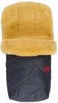 Lammfell Fu&szlig;sack Natura, navy melange