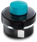 LAMY T52 Tinte turquoise 50ml - Tintenglas mit Tintensammelbecken - Standfu&szlig; aus