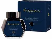 Waterman Füllertinte im Tintenfass | Intense Black | Tintenflacon mit 50 ml