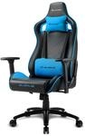 Sharkoon Elbrus 2 Gamingstuhl, Kunstleder, Schwarz/Blau, Normal
