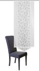 Home Fashion 86629-101 Schiebevorhang mit Dreieck, 160 x 57 cm, Jacquard, wei&szlig;