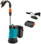 Gardena 14602-20 Akku-Regenfasspumpe 2000/2 18V P4A Ready-To-Use Set, Standard, One