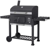 tepro Toronto XXL, Holzkohlegrill / Grillwagen, Grillfl&auml;che: ca. 71,5 x 46 cm,